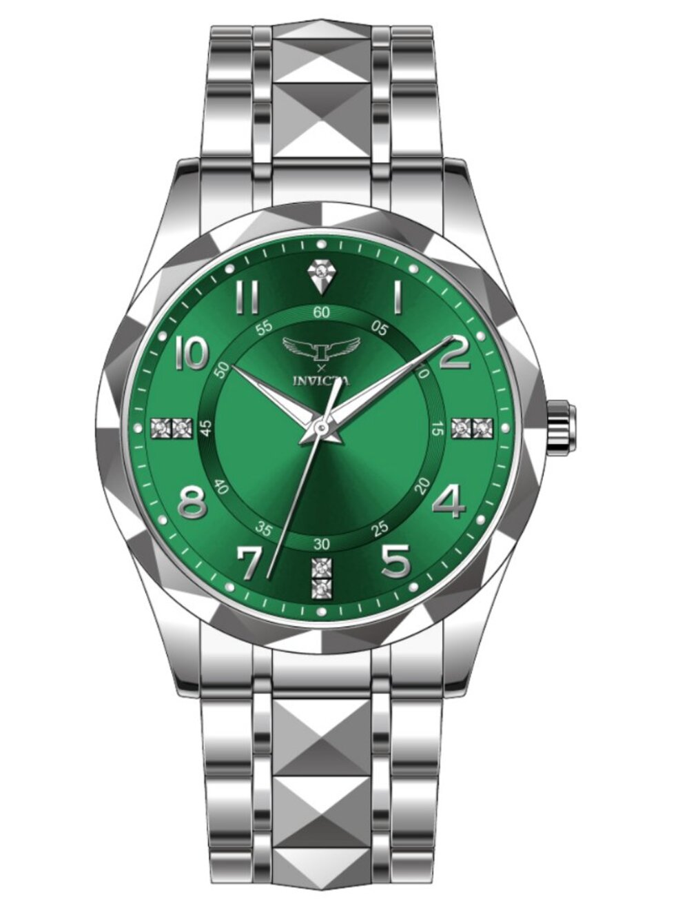 Invicta Specialty I Men's Watch 69029 Silver 41mm Green Dial NEW